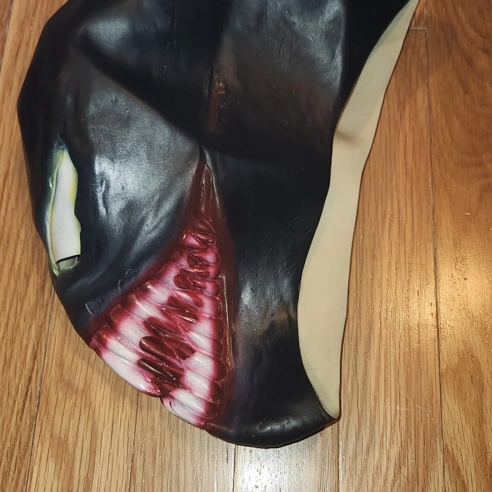 VENOM MASK ADULT UNISEX WILD FREAKY LOOKING SOFT COSPLAY DRESS UP COSTUME OSFM